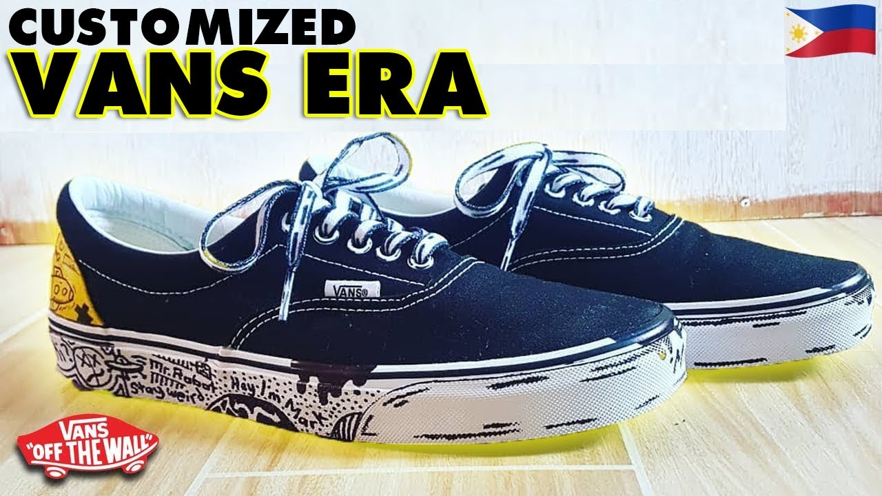 custom vans era shoes