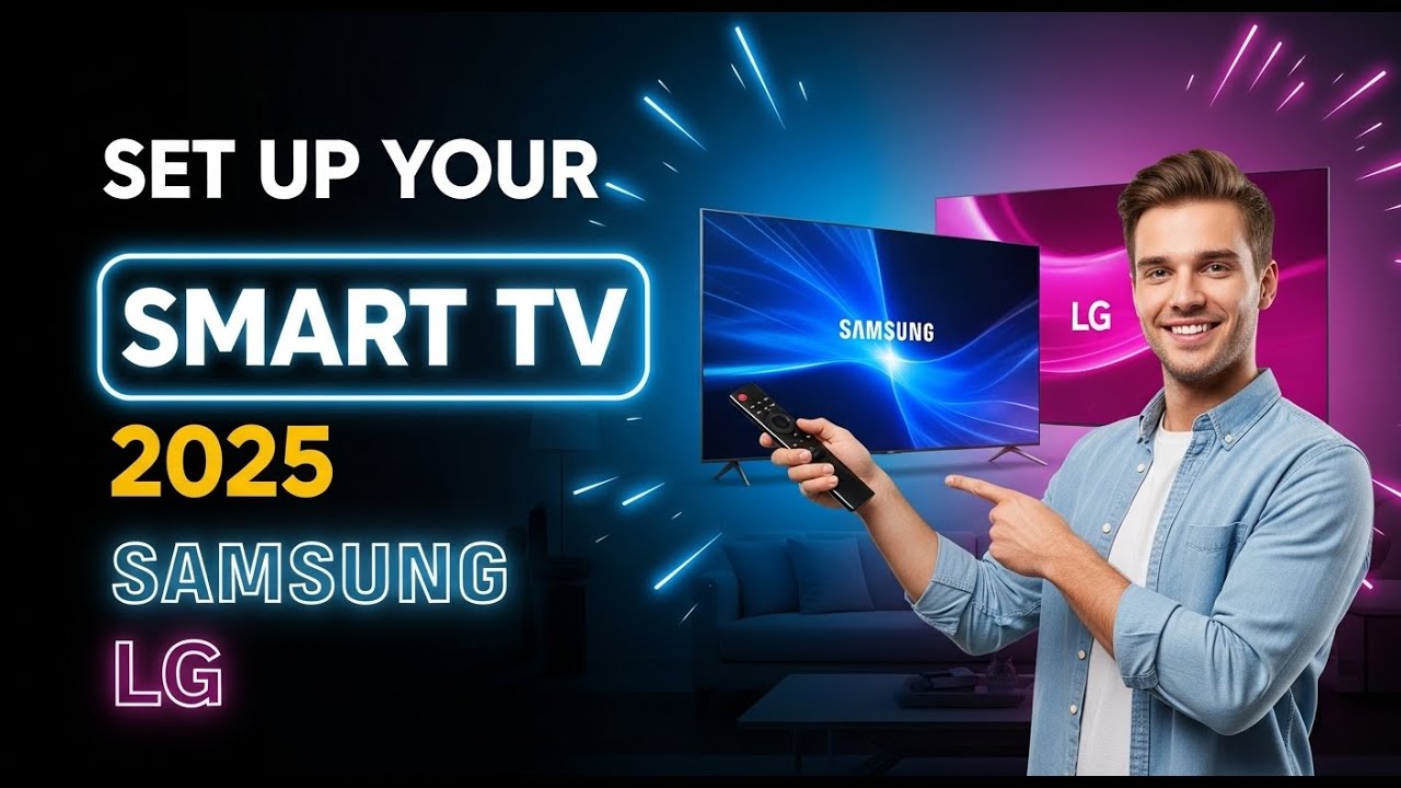 How to Set Up a New Samsung or LG Smart TV (A Full 2025 Guide)
