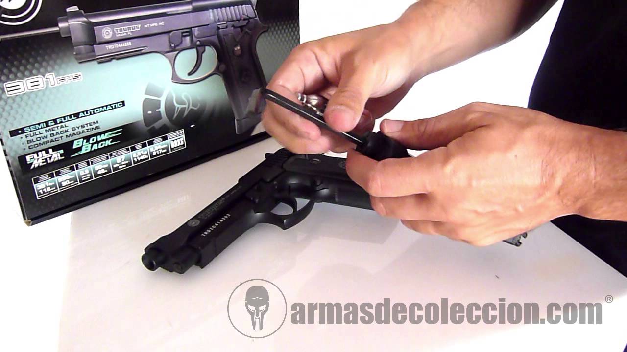 Pistola de Airsoft Co2 Taurus PT99 Full Metal Blowback Cybergun 6mm