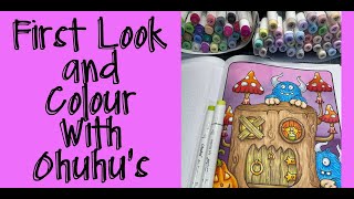 First Look and Colour with Ohuhu's  /  Adult Colouring  /  Adult Coloring