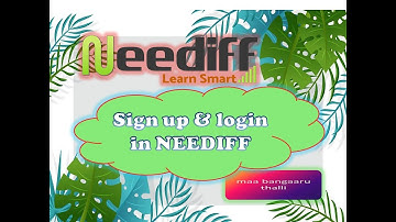 how to | signup & login | in | neediff | Maa BanGaaru Thalli