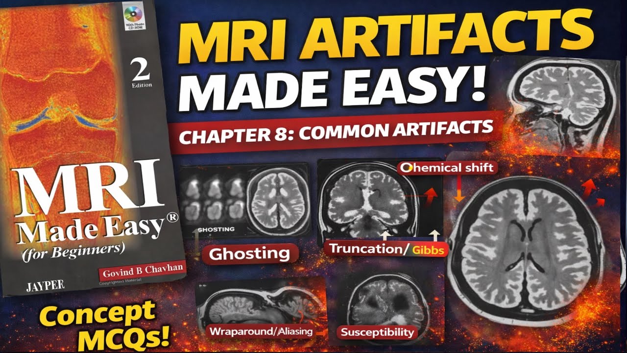 AIIMS DSSSB RRB MRI Artifacts Made Easy | 30 AIIMS Level Conceptual MCQs | MRI Physics Chapter 8