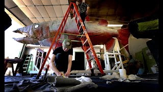 Procession newbies dive in with 20 foot Salmon likeness for Saturday's parade by Steve Bloom 3 views 11 days ago 2 minutes, 11 seconds