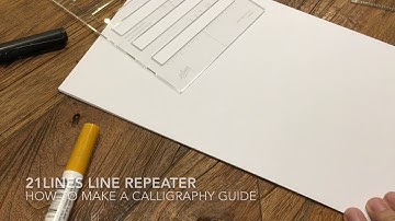 How to make a calligraphy guide with Line Repeater - 21Lines Calligraphy Ruler, Guides and Tools