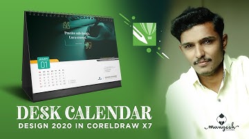 Desk Calendar 2020 Design in CorelDRAW X7