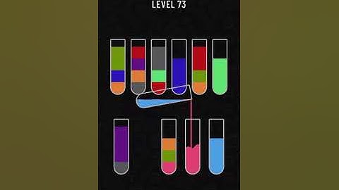 Water sort puzzle level 73