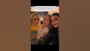 When two fabulous women in one frame! 😍 #selenagomez #sabrinacarpenter #fyp