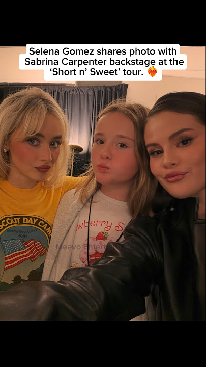 When two fabulous women in one frame! 😍 #selenagomez #sabrinacarpenter #fyp