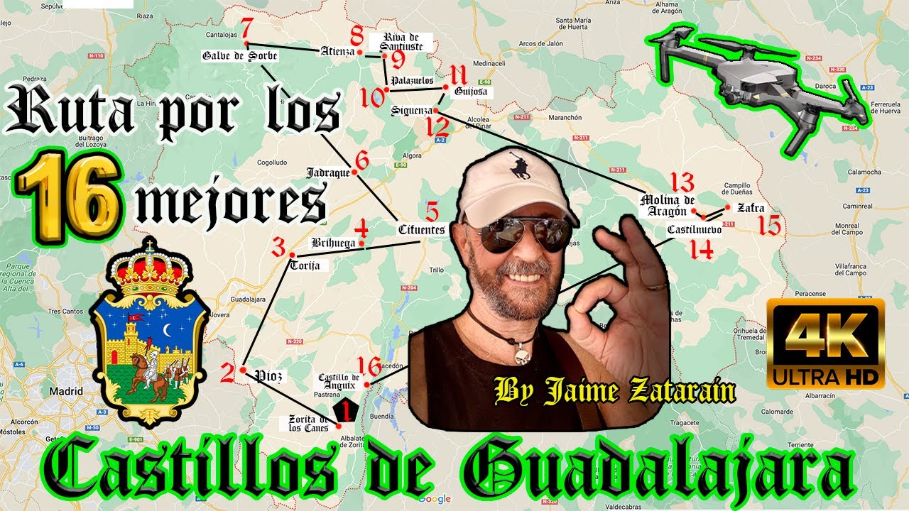 RUTA por 16 Castillos de GUADALAJARA