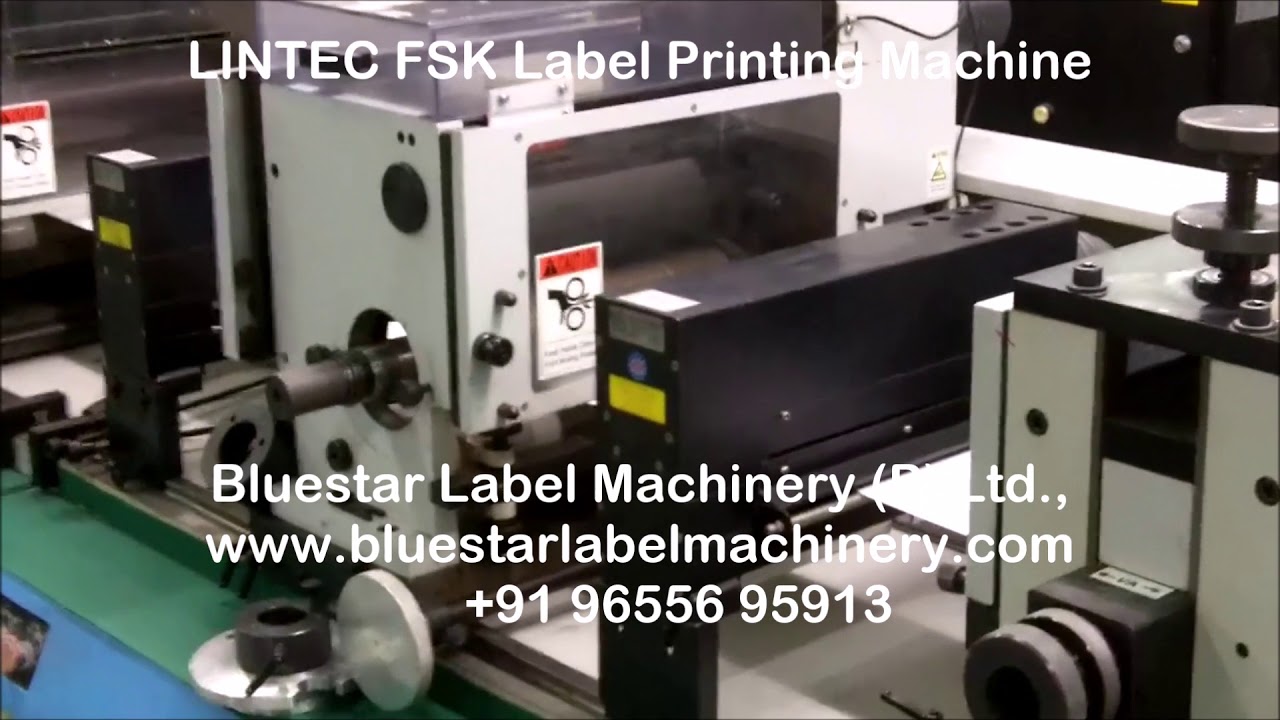 LINTEC FSK Label Printing Machine Bluestar Label Machinery Sivakasi +91