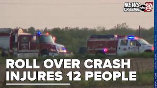 12 People Injured Following a Roll Over Crash