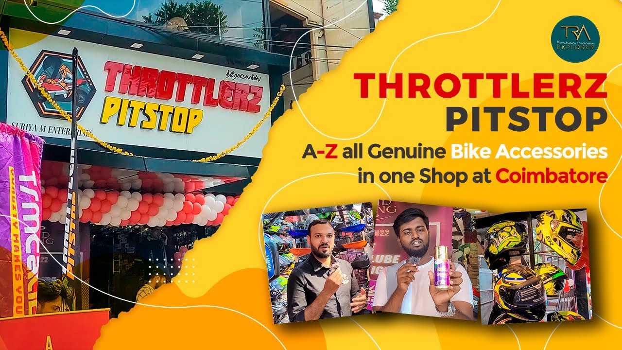 🤩 ALL IN ONE Genuine 💯 Bike Accessories Shop 🛒 THROTTLERZ PITSTOP