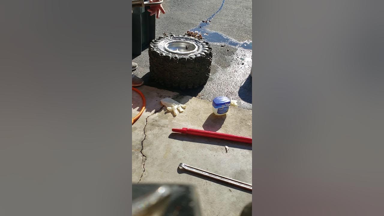 Trick to seat beads on atv tire YouTube