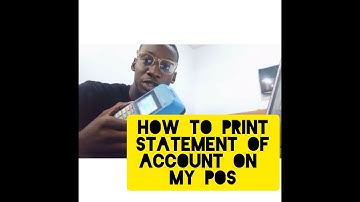 How to print statement of account on my POS