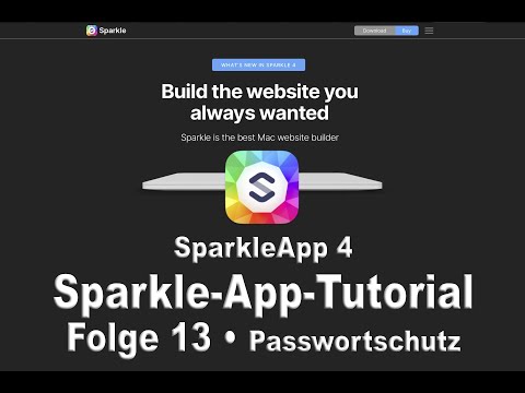 Sparkle App Tutorial Folge 13 NEU – Passwortschutz • Password Protection