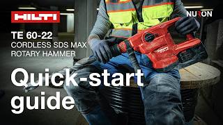 Hilti Nuron TE 60-22 Cordless SDS Max Rotary Hammer - Quick-start guide