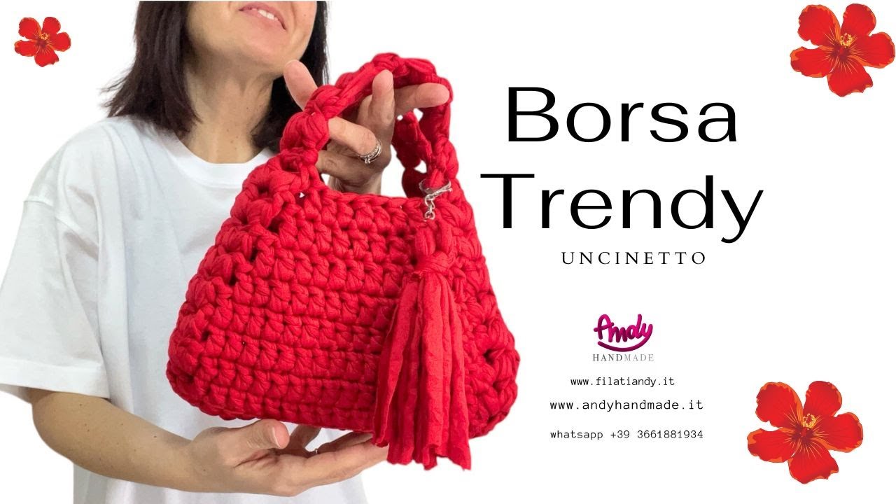 Tutorial Borsa Trendy punto Puff uncinetto Andy handmade