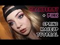 Cranberry  pink spring makeup tutorial  shlemonade