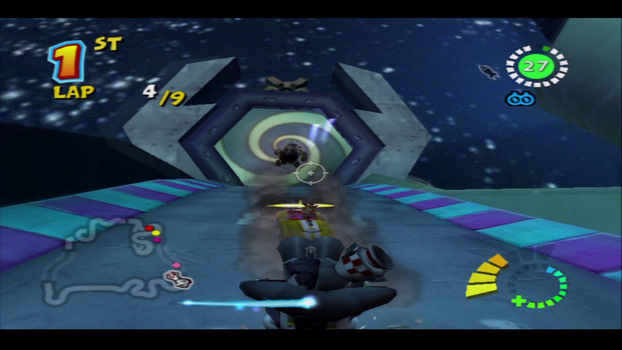 Crash Tag Team Racing Craters on Uranus CTTR