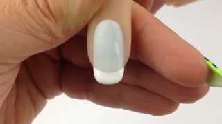 Perfect BUMP FREE  French Manicure TUTORIAL - gel polish