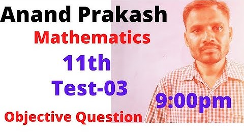 Anand Prakash Mathematics 11th