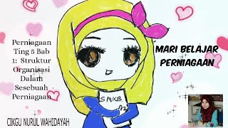 Perniagaan Bab 1  Ting 5 :  Tajuk Struktur Organisasi Dalam Sesebuah Perniagaan.