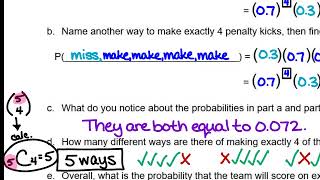 AP Statistics Monday 11-3 Introduction to the Binomial Distribution
