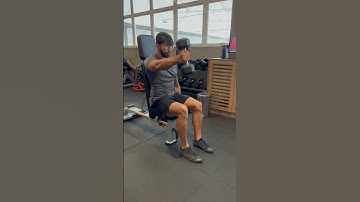 Elevação frontal alternada com halteres sentado