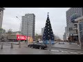 Christmas Walk in MOSCOW Russia, 2020 4k