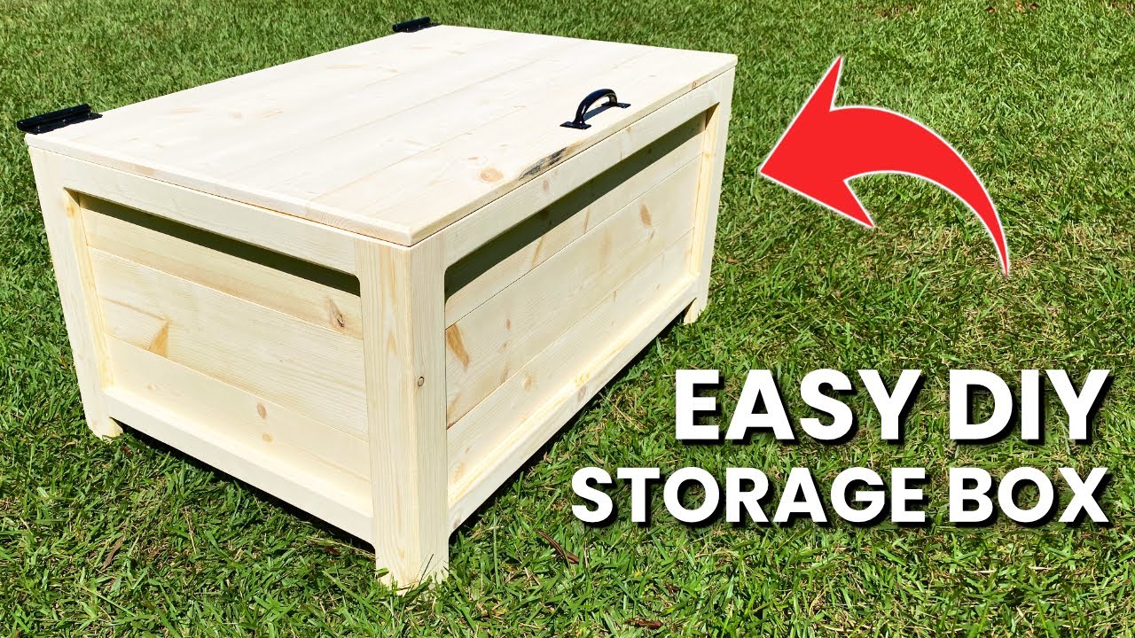 Easy DIY Outdoor Storage Box (using 3 Power Tools)