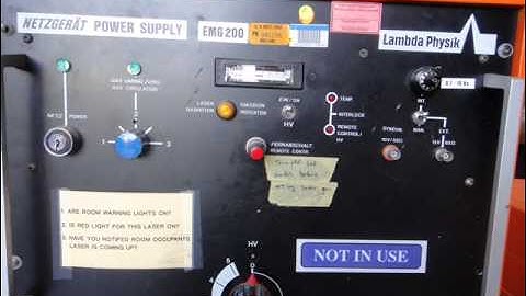 FOR SALE: Lambda Physik EMG 201 MSC Laser w/Controller Pump and Full Extra Set for Parts