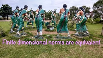 Any two norms on finite dimensional nls are equivalent