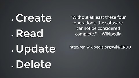 34 CRUD pt 1- Read, Update, and Delete