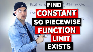 MCV4U (Grade 12 Calculus & Vectors) - Find Constant so Limit Exists