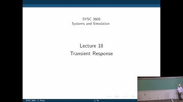 Systems and Simulation - Lecture 18: Percent overshoot and settling time (transient response)