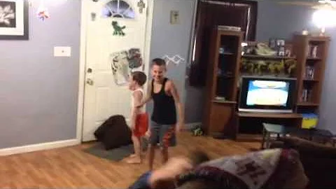 10 year old wrestles 5 & 6 year olds