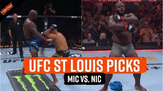 UFC ST LOUIS: Lewis vs. Nascimento | #UFCSTL | ⁠@ufc | MIC VS. NIC