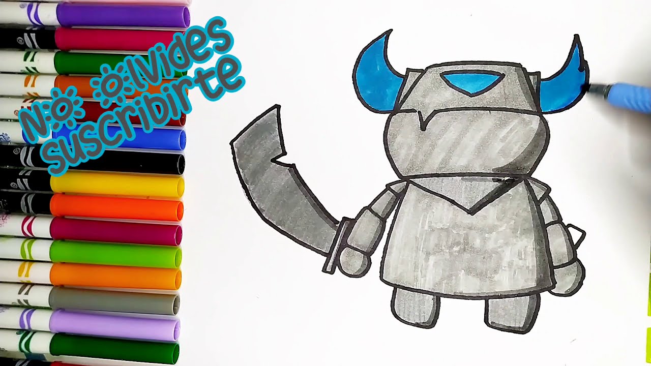 como dibujar a mini pekka - how to draw mini pekka - clash royal - thptnganamst.edu.vn