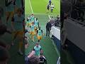 THE TOTTENHAM AND BRIGHTON PLAYERS PRE-MATCH
