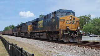 Meet between CSX I032 and a Coal train at Folkston, GA.