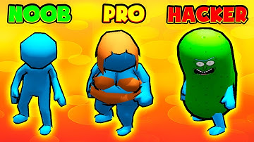 NOOB vs PRO vs HACKER in Ladder Race.