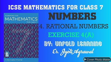 ICSE|Mathematics|Class 7|Solutions|A Das Gupta|Numbers|4. Rational Numbers|Exercise 4(A)