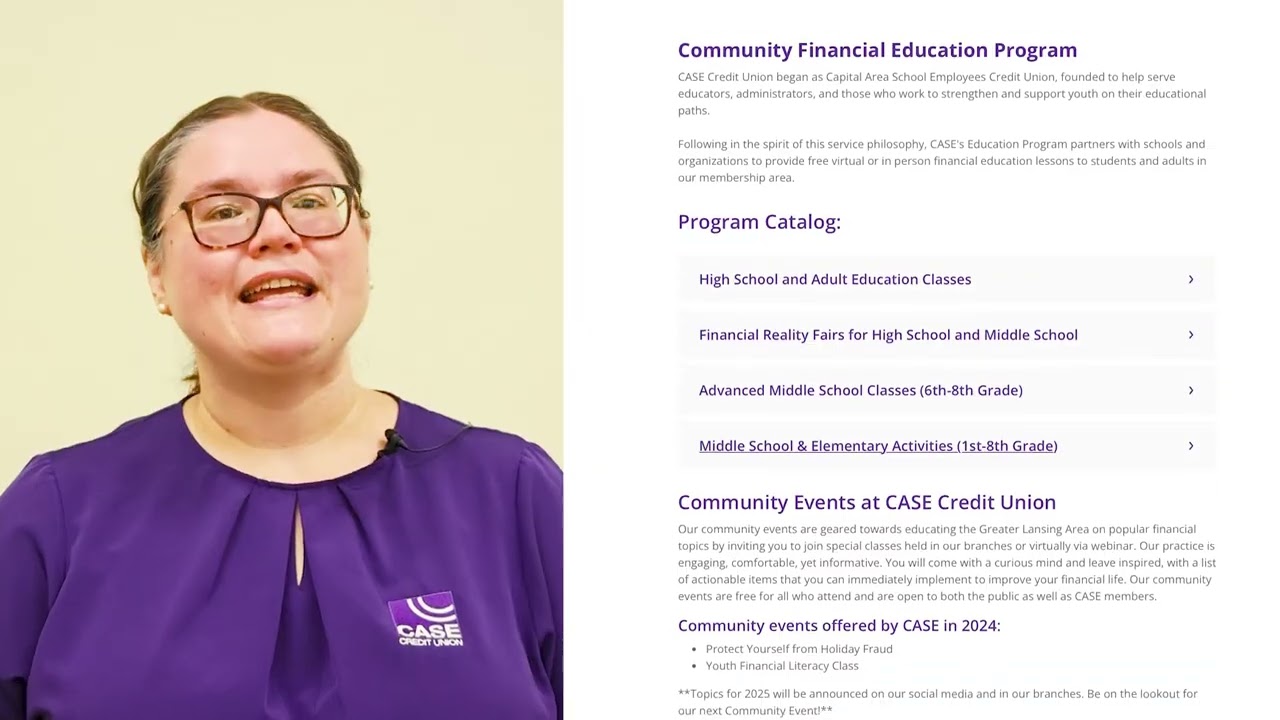 Classes and Seminars | CASE Credit Union Classes and Seminars | CASE Credit Union