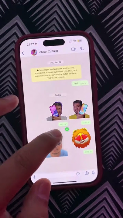 Foto di iPhone Bisa jadi Sticker Whatsapp