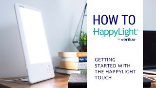 bunker Kvinde knus How to Use the HappyLight Touch LED Light Therapy Lamp - YouTube