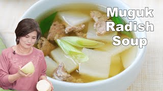 Korean beef and radish soup (Muguk, 무국)! Quick and easy!