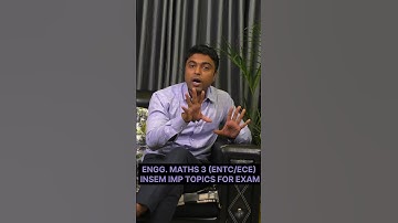 ENGINEERING MATHS 3 (ENTC/ECE) IMP TPICS FOR INSEM EXAM  #sppu #class #engineeringstudies #math3
