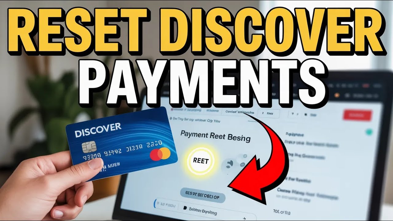 How to Reset Your Credit Card Payments with Discover - Easy Tutorial ...