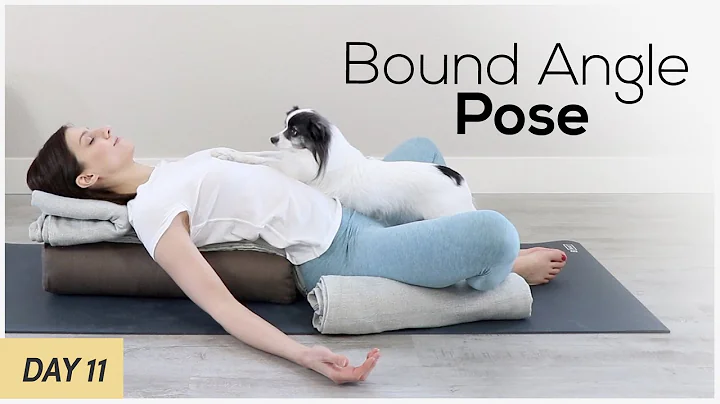 Restorative Yoga At Home | Bound Angle Pose for St...