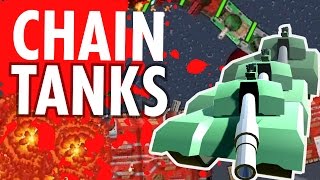 PIXEL TANK CENTIPEDE | iwan Plays ChainTanks! screenshot 2